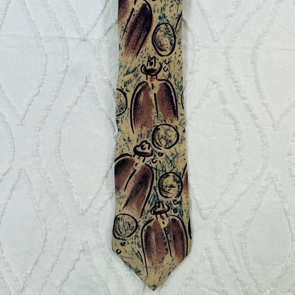 The Beatles Nowhere Man 100% Silk Necktie Vintage 1991 Apple Corps Limited USA